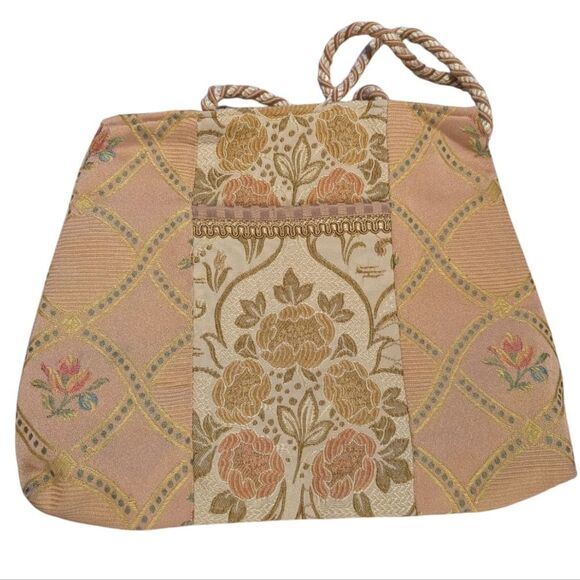 Women's Vintage Floral Print‎ Fabric Bag Purse Boho - Picture 2 of 5